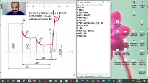 cnc torna açılımı|CNC TORNA FANUC G71 VE G70 ÇEVRİMİ ÖRNEK PARÇA.